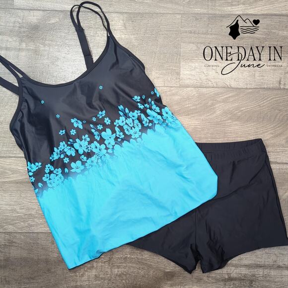 B2Prity Boyshort Tankini Swimsuit Size XL - Picture 3 of 6